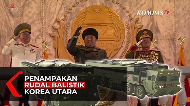 Melihat Lagi Parade Militer Korut, Kim Jong Un Pamer Rudal