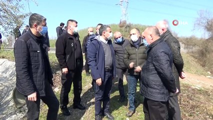 Çöken Düzce-Zonguldak yolunda inceleme