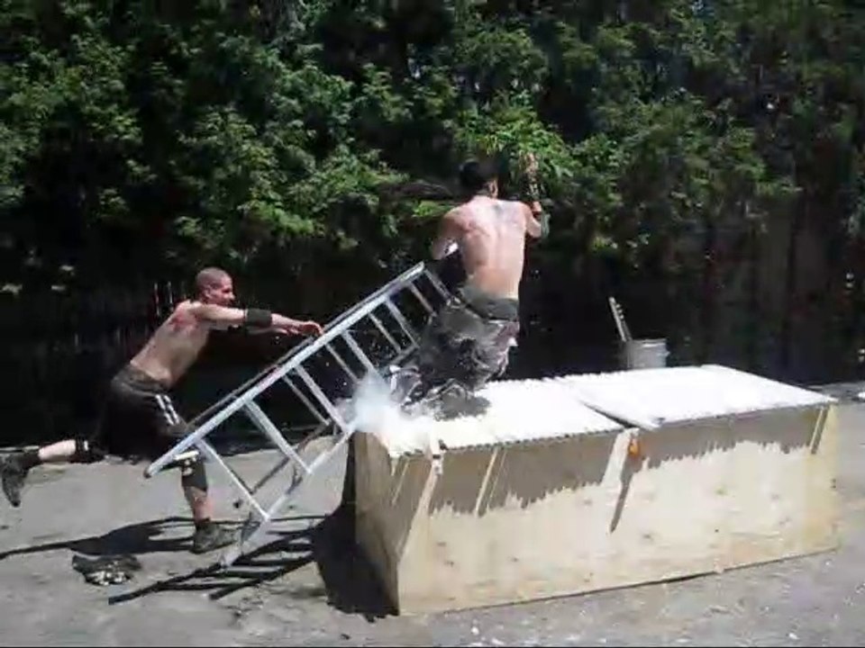 Buried In Blood Match - Swede Savard (c) VS Xristo Diavlo {CHW Backyard Championship}