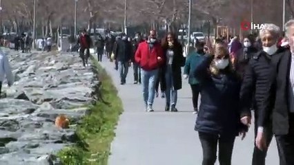 Avcılar Sahili’nde cumartesi yoğunluğu