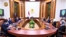 الرئيس عبد الفتاح السيسي يجتمع برئيس مجلس الوزراء وعددٍ من السادة الوزراء