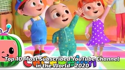 Top 10 Most Subscribed YouTube Channels _ The Most Subscribed YouTube Channels in the World - 2020