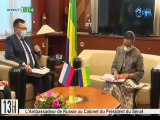RTG/Entretien accordé à l’ambassadeur de Russie par le président du sénat gabonais sur la coopération bilatérale entre ces deux pays
