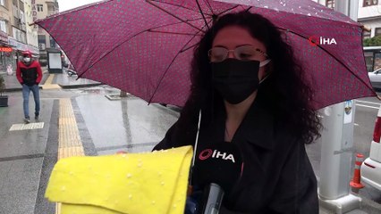 Tokat’ta karla karışık yağmur etkili oldu