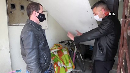 Çamaşır suyu satarak aldığı motosikletini hırsızlar böyle çaldı