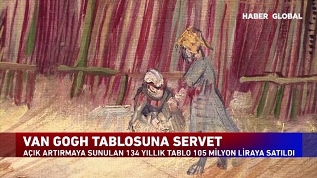 Van Gogh tablosuna servet!
