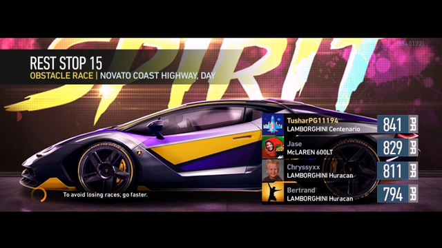 NFS No Limits Gameplay - Spirit Festival - Centenario - Day 7 (Event 11 - 16)