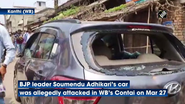 West Bengal Polls: BJP leader Soumendu Adhikari’s car allegedly attacked