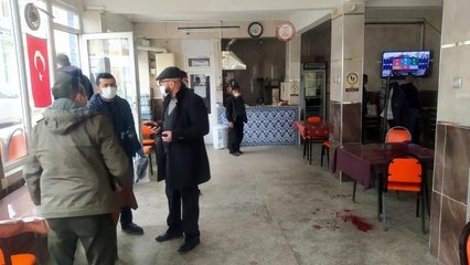 Kıraathanedeki tartışma kanlı bitti: 1 yaralı