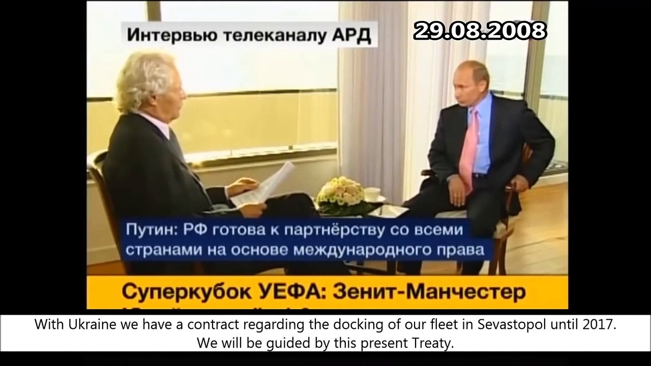 Эволюция лжи Путина по оккупации Крыма!