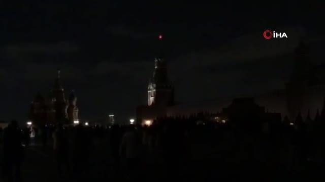 Kremlin'in ışıkları iklim değişikliği için 1 saatliğine kapatıldı