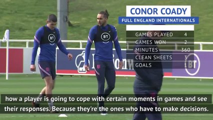 Southgate salutes Coady vocals on the pitch