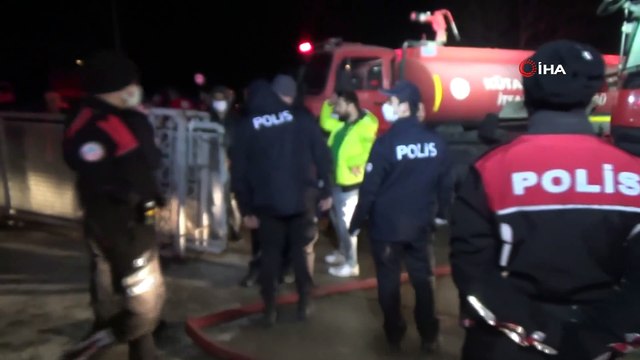 Kütahya'daki ambalaj deposu 2 saattir yanıyor