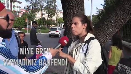 Grev yapan doktor hanımı ŞOKA sokan soru!