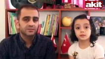 Suriyeli baba kızdan duygulandıran video