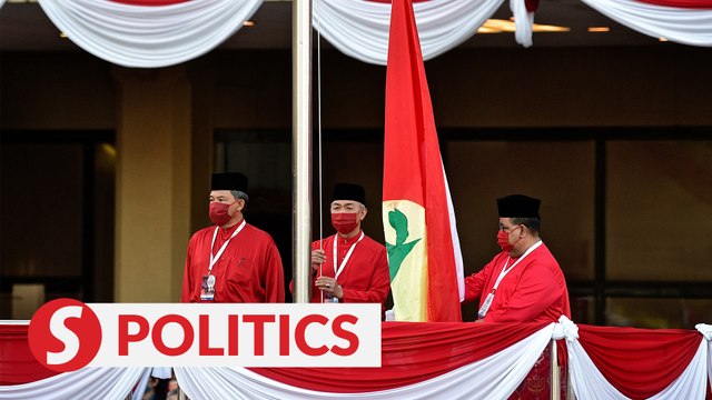 Second day of Umno general assembly kicks off with raising of 'Sang Saka Bangsa'