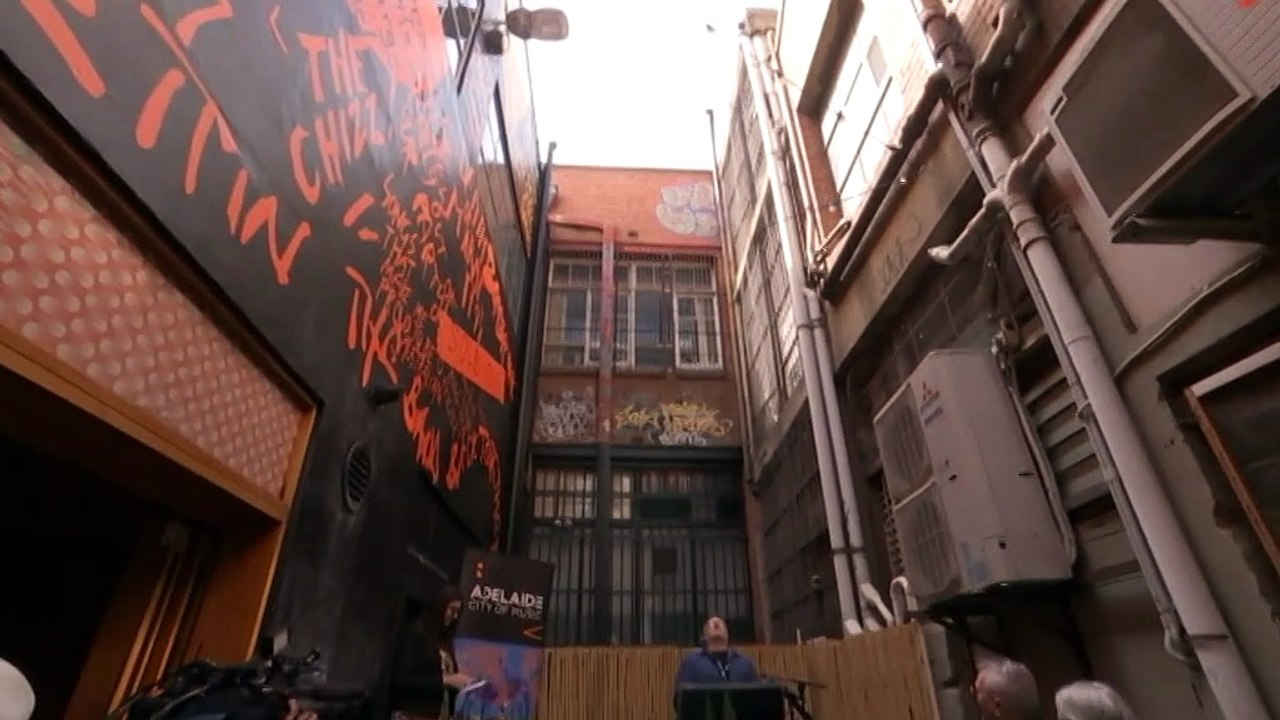 An Adelaide laneway named after Australian rock band