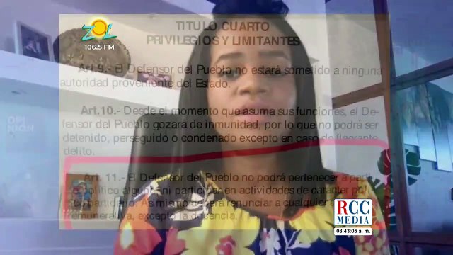 Millizen Uribe reclama coherencia para elección Defensor del Pueblo y Cámara de Cuentas