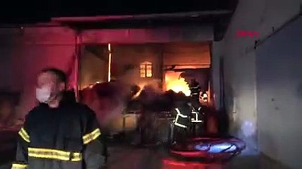 Kütahya'daki ambalaj fabrikasında yangın