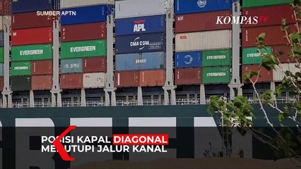200 Kapal Antre di Terusan Suez karena Kapal Nyangkut, Kerugian Miliaran Dolar AS