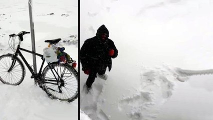 Yol kenarında bıraktığı bisiklet hayatını kurtardı