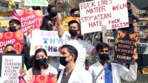 Manifestantes exigem fim da violência contra asiáticos nos EUA