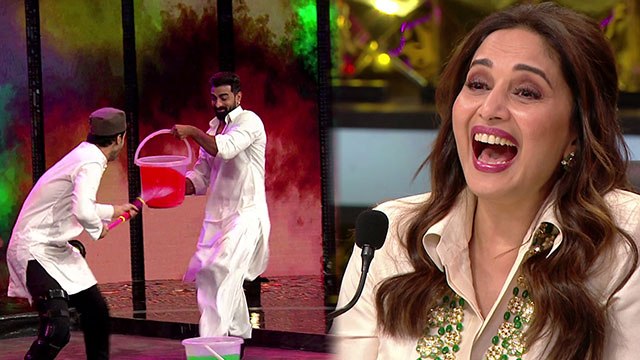 Dance Deewane Holi Special; Ragha Juyal, Dharmesh, Madhuri Dixit plays Holi|FilmiBeat