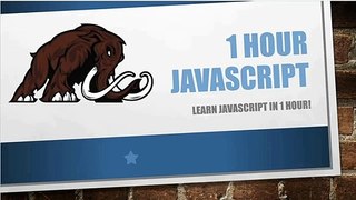How To Learn JavaScript In 1hour