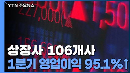 1분기 상장사 실적 개선...영업이익 75.6% ↑ / YTN