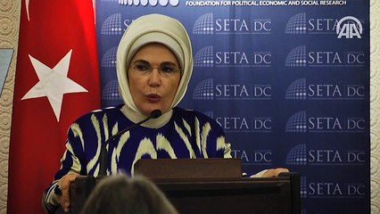 Emine Erdoğan'dan ABD'de "insani yardım" vurgusu