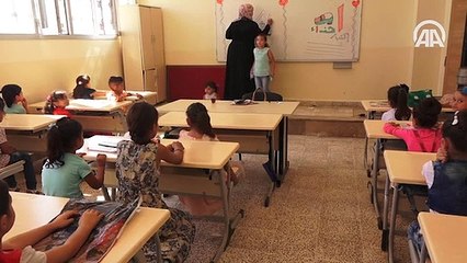 Suriye’de TDV’nin desteklediği okulda ders başı yapıldı