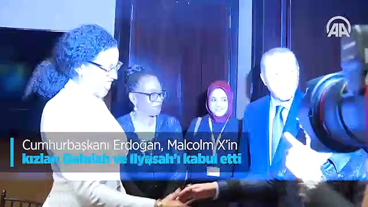 Erdoğan Malcolm X'in kızlarını kabul etti
