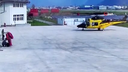 - İtalya'da polis helikopteri havalanırken kaza yaptı