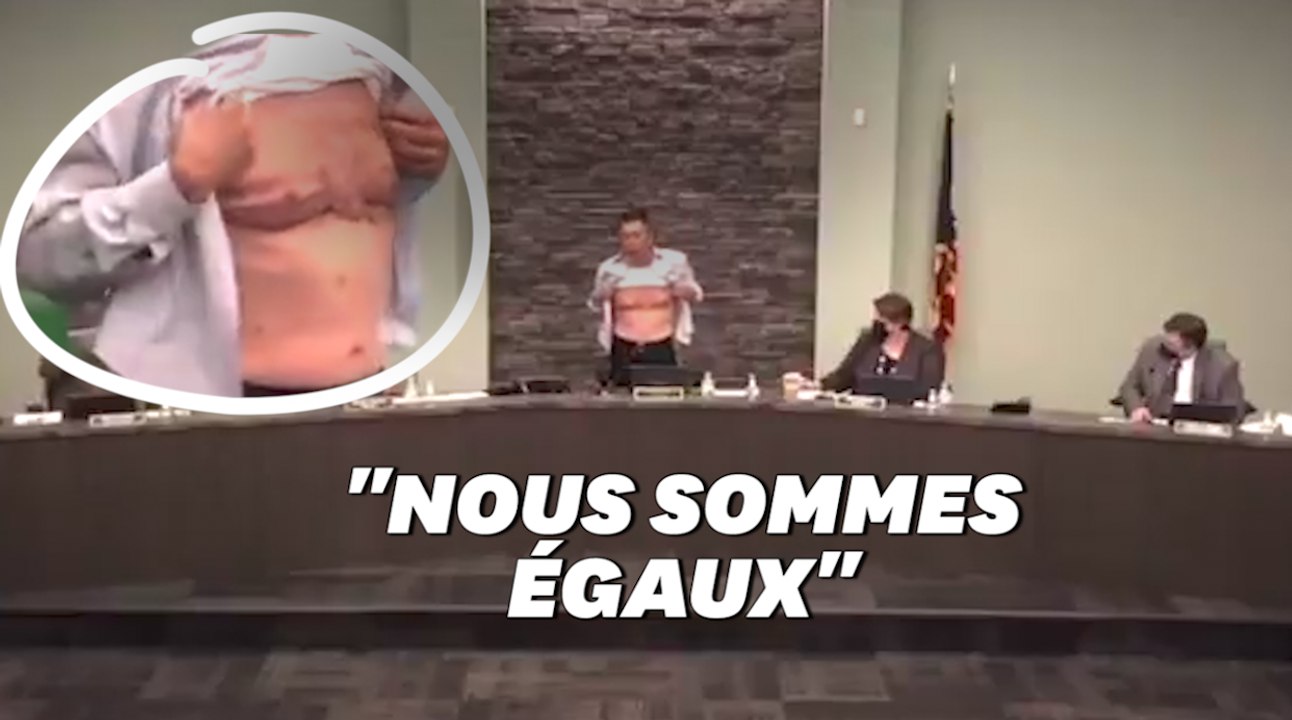 Contre le racisme anti-asiatique aux États-Unis, cet ancien combattant américain d'origine asiatique montre son torse