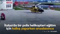 İtalya'da polis helikopteri kaza yaptı