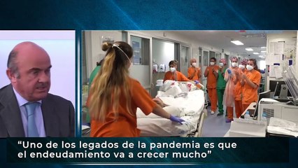 De Guindos pide que el gasto público se centre en la pandemia y avisa de "cicatrices" en la economía