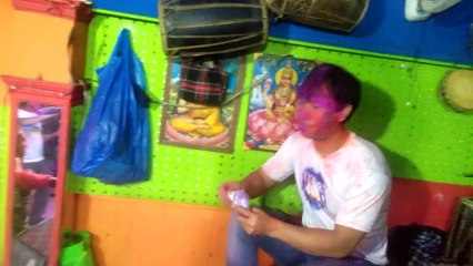 Nepali festival holi enjoyed