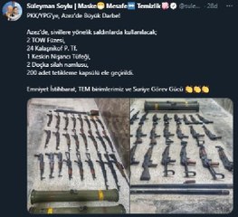 Bakan Soylu: PKK/YPG'ye, Azez'de büyük darbe