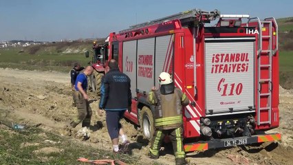 Arnavutköy’de boş barakada yangın çıktı