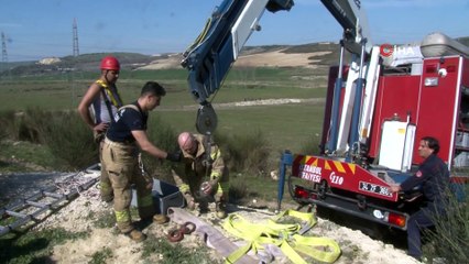 İnek 15 Metrelik Define Kuyusuna Düştü