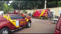 Grave acidente de trânsito envolvendo três veículos, deixa motociclista ferida no Bairro Tarumã