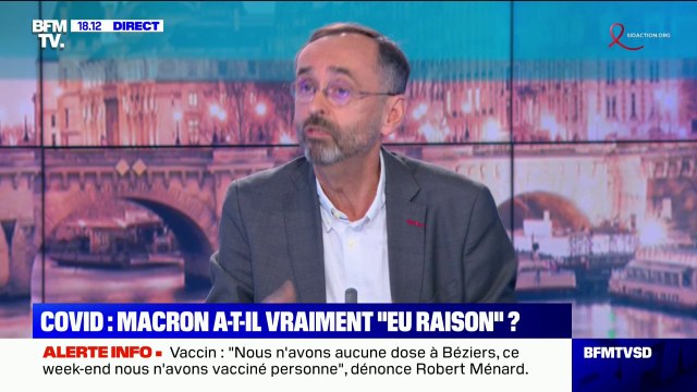 Vaccin: Nous n'avons plus de doses à Béziers, nous n'avons vacciné personne ce week-end , déclare Robert Ménard