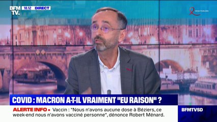 Vaccin: "Nous n'avons plus de doses à Béziers, nous n'avons vacciné personne ce week-end", déclare Robert Ménard