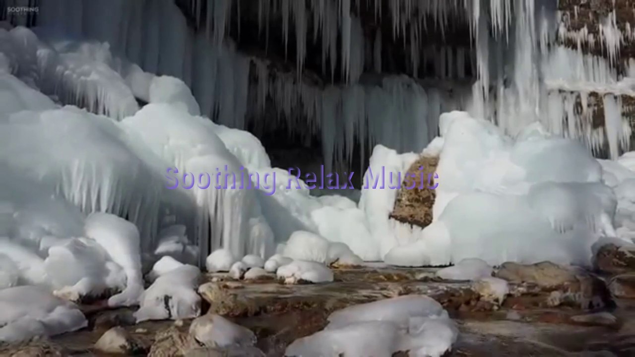 Relaxing Piano Music for Beautiful Mountain, Walking Across  the Ice - Incredible Trip -4K