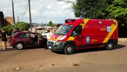 Criança fica ferida em colisão com carro no Bairro Interlagos
