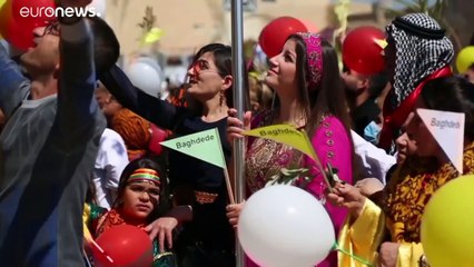 فيديو: مسيحيو العراق يحتفلون بأحد الشعانين وسط ذكريات جحيم داعش