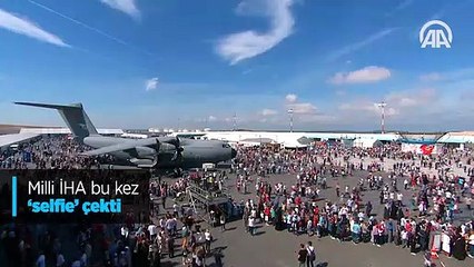 Milli İHA bu kez 'selfie' çekti