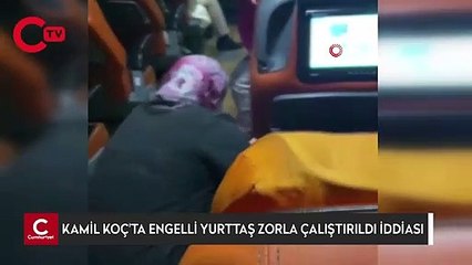 Otobüste engelli yolcuya temizlik yaptırıldı iddiası
