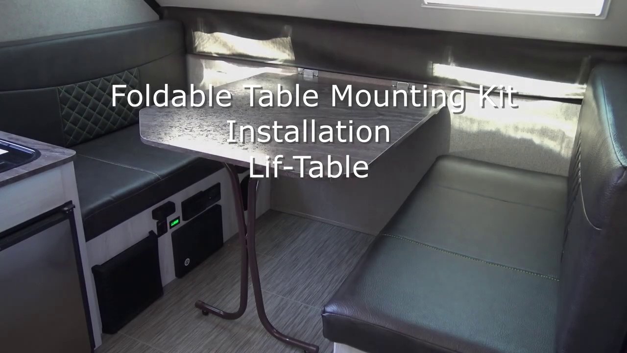 How to install wall mounted folding table. RV. A-Frame camper. Pop up camper. Aliner. Travel-trailer
