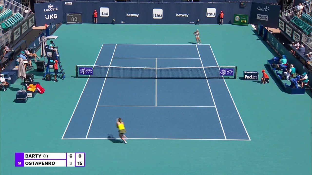 Miami Open highlights: Barty v Ostapenko